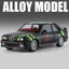 1:24 BMW M3 E30 1987 DTM Alloy Car Model Sound and Light Pull Back Children's Carousel 2