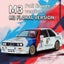 1:24 BMW M3 E30 1987 DTM Alloy Car Model Sound and Light Pull Back Children's Carousel 13