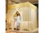 Romantic Lace Pleated Mosquito Net Embroidery Breathable Square Queen Double Carousel 3