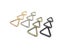 Metal Triangle Spring Ring Open Leather Bag Belt Strap Buckle Carabiner Carousel 6