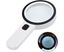 Magnifying Glass With Light, 30x Handheld Large Magnifying Glass 12 Led Illum Carousel 1