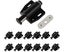 Magnetic Touch Latch 12pcs Heavy Duty Black Cabinet Drawer Magnet Carousel 1