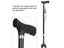 Height Adjustable Aluminum Alloy Cane With T Handle 4-pronged Pivot Base For Carousel 6
