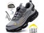 Rotary Button Safety Shoes Men Steel Toe Sneakers Puncture Proof Work Safety Carousel 5