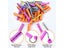 20 Pieces Of Perm Curling Rods 5 Sizes Of Curling Irons Plastic Cold Wave Rods Carousel 5