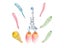 Thickened Flying Rocket Balloon Toys Kids Fun Multi-colored Flying Rubber Long Carousel 4