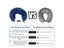 Portable Fillable Neck Pillow Space-saving Fillable Clothes Neck Pillow Carousel 6