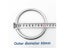 304 Stainless Steel Big O Ring Outside Diameter 8/10/12mm Thickness Strapping Carousel 5