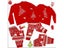 Family Matching Outfits Red Christmas Pajamas Sets Father Mother Daughter And Carousel 6