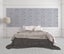Wallpaper. Blossom - Charcoal & White on Grey. 1.06m Wide Roll. 2 roll bundle Carousel 8