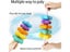 Montessori Rotating Rainbow Tower Baby Stacking Puzzle Toys Children Develop Carousel 5