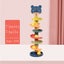 Montessori Rotating Rainbow Tower Baby Stacking Puzzle Toys Children Develop Carousel 1