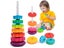 Baby Rotating Rainbow Tower Montessori Baby Stacking Puzzle Toys Safety Early Carousel 1