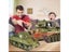 Remote Control 1/30 Infrared Battle RC Tank With Sound LED Military Model For Carousel 4