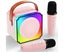 Mini Karaoke Machine for Kids,Portable Bluetooth Speaker with 2 Wireless Micr Carousel 1