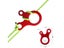 5pcs 3 Hole Camping Tent Cord Buckle Adjustable Snail Shape Tent Rope Buckles Carousel 3