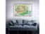 The Romania Map Canvas Painting In Romanian Wall Poster For Travel Gift School Carousel 5
