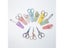 Colorful Lattice Scissors Protective Cover Embroidery Scissors Sheath Small Carousel 5