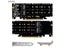 4Port M.2 NVME To PCI Express X16 4.0 Bifurcation Raid Controller M KEY NVME Carousel 1