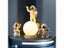 Astronaut Ornament Yellow Moon Ambient Light Office Wine Cooler Decorations Carousel 7