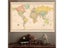 120x80cm World Map Classic Vinyl Spray Map No Country Flag For School Home Carousel 3