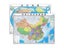 2pcs/set New Edition Student Wall Stickers Hanging Pictures Map World Carousel 3