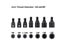 3/8-24UNF Threaded Connecting Rod 5-14MM Inner Diameter Miniature Drill Chuck Carousel 4