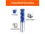 Tooleye HRC65 Carbide End Mill 4 Flutes Metal Milling Cutter Cutting Tool CNC Carousel 7