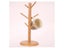 Set Tree Shape Wood Storage Rack For 6 Hooks Mug Display Carousel 3