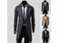 Simple Trench Coat Double-breasted Male Men Coat Coldproof Pure Color Jacket Carousel 6