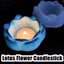 Silicone Lotus Candle Holder Molds Resin Moulds Aromatherapy Mold Carousel 5