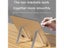 KEYSION Durable Mini L Shaped Tablet Stand Foldable Aluminium Alloy Plate Stand Carousel 4