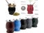 3Sets 230ML Bombilla Set Yerba Mate Gourd Double Stainless Steel Tea Cup With Carousel 5