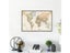 75*50cm Retro World Map With Details Vintage Art Poster Canvas Painting For Carousel 3