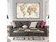 75*50cm Retro World Map With Details Vintage Art Poster Canvas Painting For Carousel 4