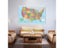 150*100cm The Administrative Map Of USA Wall Decorative Canvas Painting Art Carousel 5