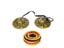 2.6in/6.5cm Tibetan Meditation Tingsha Cymbal Bell Nepal Bells Tibetan Buddhist Carousel 5