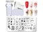 NICOLE DIARY 6pcs Nail Stamping Plate Winter Snowflake Print With Stamping Carousel 7