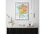 42*59cm France Political Map Wall Poster Non-smell Canvas Travel School Home Carousel 1