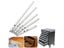 2pcs Drawer Slide Ball Guide Two Sections 17mm Wide Steel Fold Drawer Steel Carousel 7