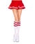 Acrylic Knee High Striped Red Socks Carousel 1