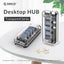 4-Port Usb 3.0 Desktop Hub With Blue Led Carousel 3