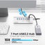 Aluminum 7-Port Usb 3.2 Gen2 Hub 10Gbps With 0.5M Cable Carousel 4