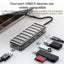 4-In-1 Type-C To Usb 3.0 Hub Adapter Grey Carousel 4