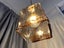 Antique Brass Glass Ceiling Pendant Lamp Cube Lampshade Carousel 5