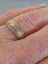 UNDERSTATED TWO TONE FASHION RING: BRUSHED SILVER WITH GOLD DECORATION (MC) Carousel 5