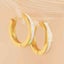 925 Sterling Silver Opal Huggie Earrings "Ankara" (White) Carousel 3
