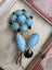 Vintage Turquoise Themed Brooch 11.98gm Carousel 1