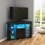 Corner TV Cabinet LED Lighted Carousel 1