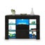 Corner TV Cabinet LED Lighted Carousel 8